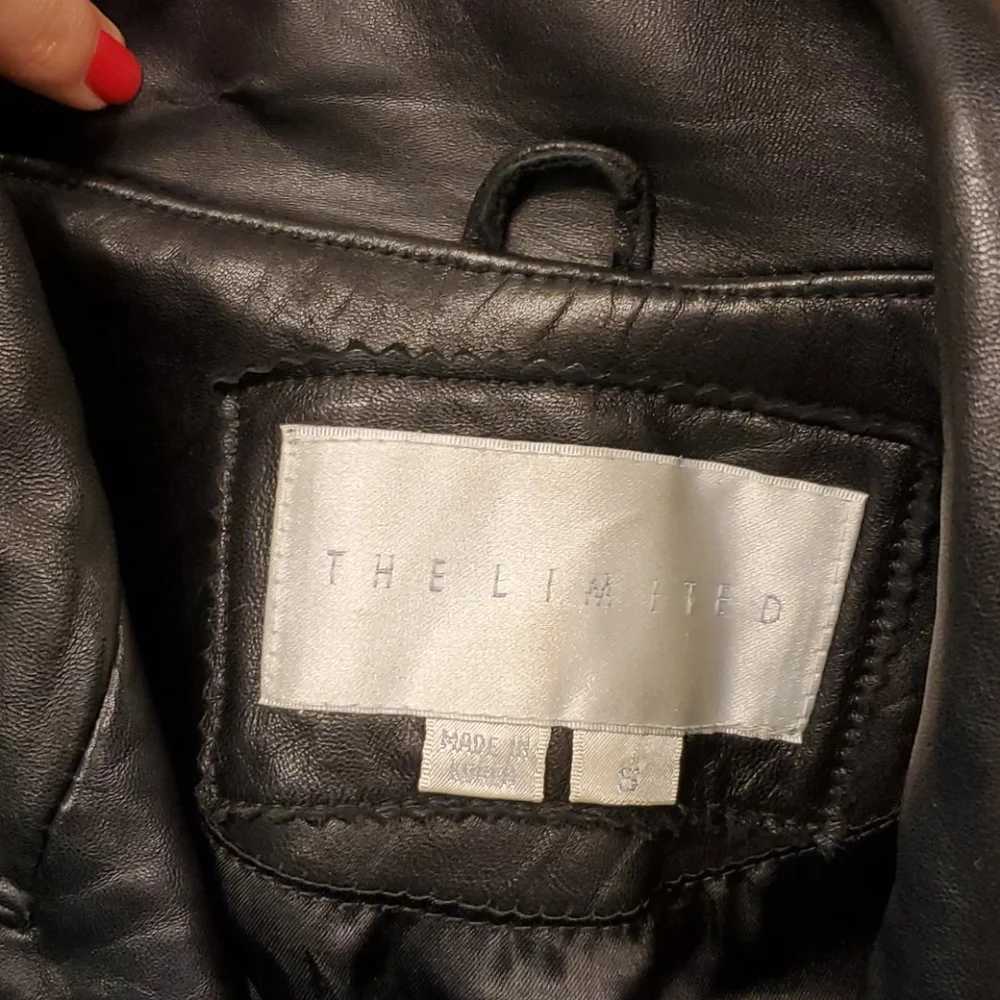 The Limited Vintage Genuine Black Leather Full Length Trenchcoat S